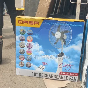 Qasa Rechargeable 18 Inches Fan(Qrf-7918) Curvey