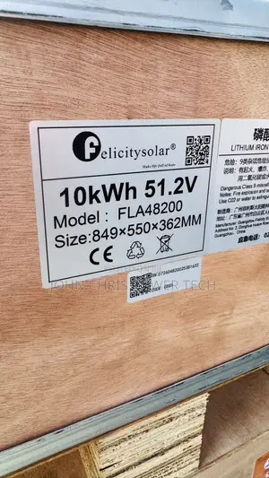10kwh 51.2v Felicity Fla48200 Lithium Battery