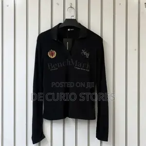 Benchmark Retro Style Long-Sleeve Polo