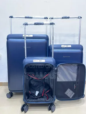 Luxury Travel Luggage – Navy Blue (Tsa Lock)