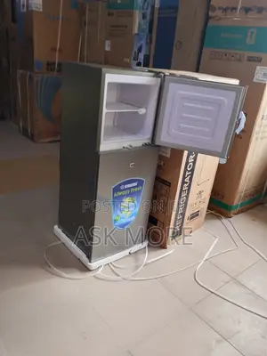 Snowsee Silver Refrigerator-Freezer Is Clean, Classy, and Ready to Chi