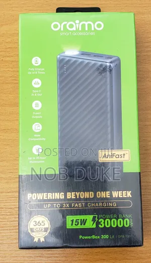 Oraimo 30000mah Massive Ultra Two-Way Fast Powerbank