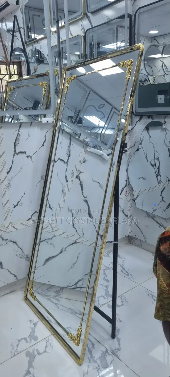 Gold Standing Mirror