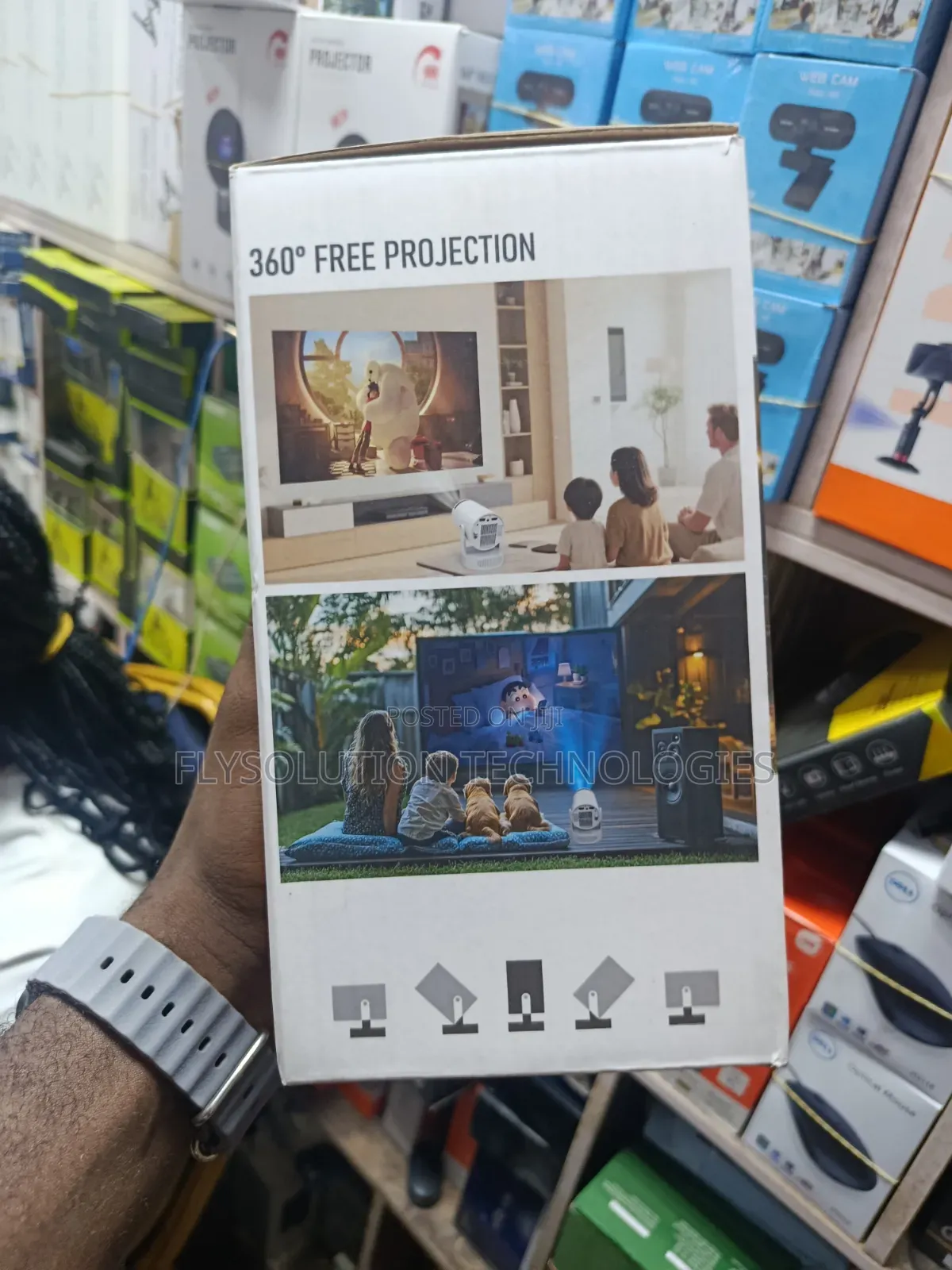 Rechargeable Hy300 Pro Max Android Projector