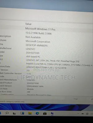 Laptop Lenovo ThinkPad Yoga 370 8GB Intel Core i5 SSD 256GB