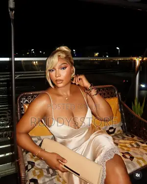Satin Tie-Down Lacy Dress