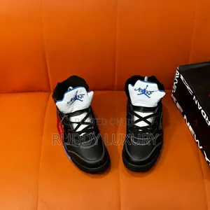 Air Jordan 5 Retro Black Custom Sneakers