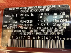 Hyundai Santa Fe 2014 Orange