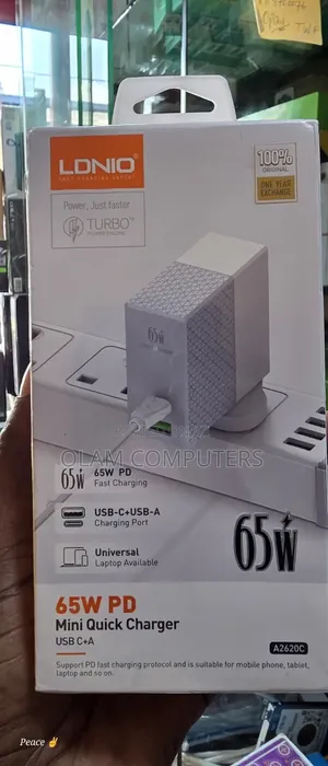 Ldnio 65w Pd Mini Quick Charger Usb-C+A