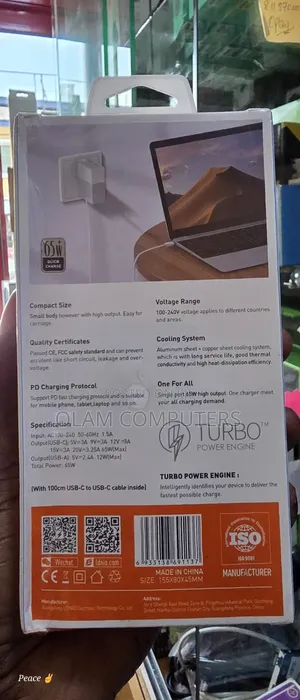 Ldnio 65w Pd Mini Quick Charger Usb-C+A