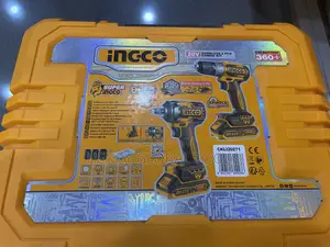 20v Ingco 2in1 Cordless Drill and Impart Driver Set