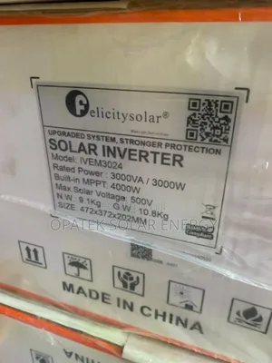 Felicity Hybrid Inverter 3kva 24v Available