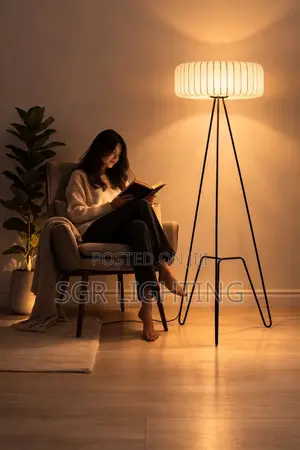 Modern Silk Floor Lamp Creative Art Design Luminaires for Living Room
