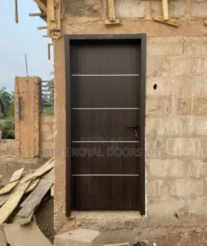 Brown HDF Wooden Door, (91lagl)