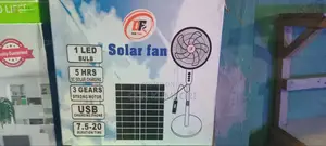Don Feng 16-Inch Solar Rechargeable Fan, Panels, and Solar Bolb