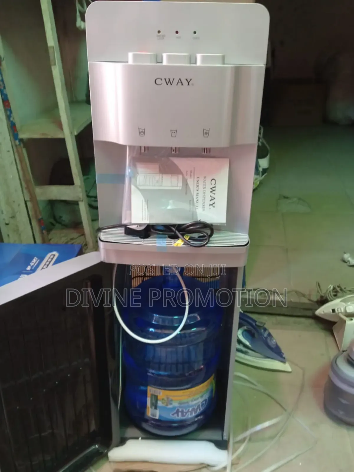 Cway Bottom Loading Water Dispenser, Silver Color.