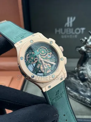 Classic Hublot Leather Wrist Watch
