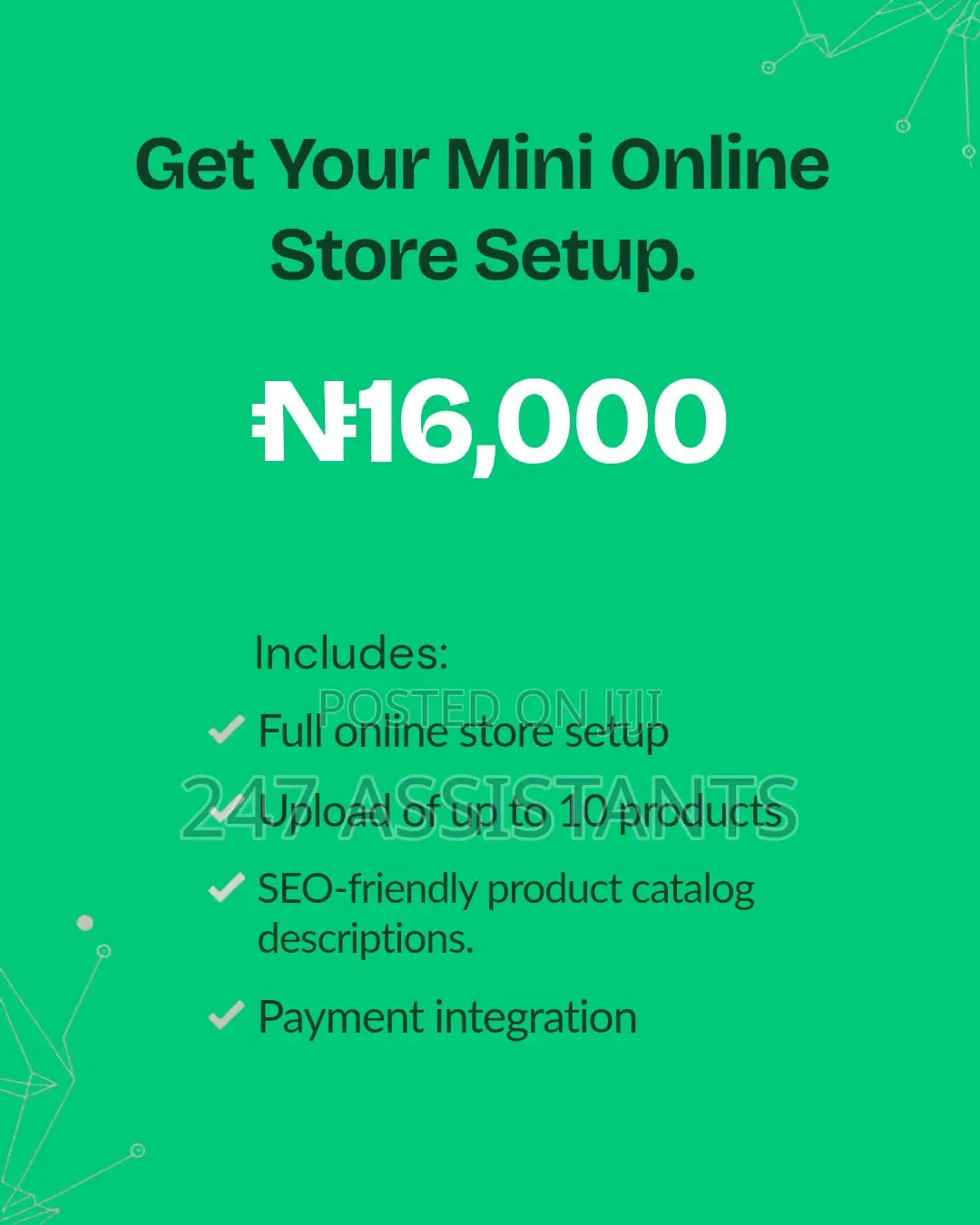 Get Your Mini Online Store Setup in 4 Hours