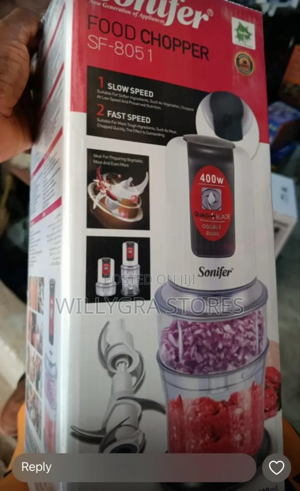Powerful Sonifer Food Chopper