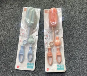 Rotating Baby Bottle Cleaning Brush Set