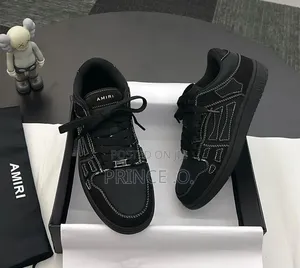 High Quality Luxury Amiri White  Rope Sketch Sneakers