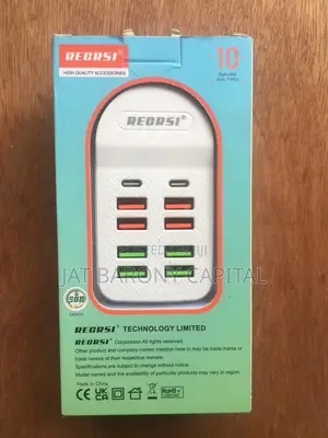 Recrsi 10 Port Usb Wall Socket Adapter