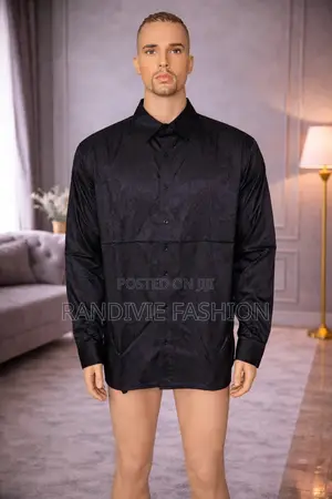 Glossy Flowers Shirt [Black]