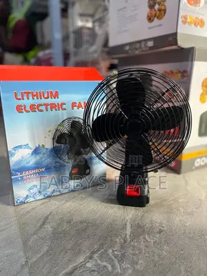 Portable Strong-Wind Rechargeable Lithium Battery Table Fan (8-Inch)
