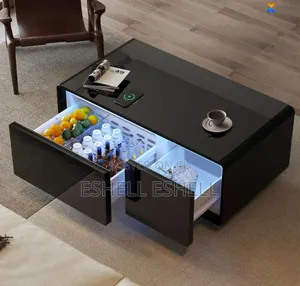 Smart Freezing Coffee Table With Wireless Charging Ports