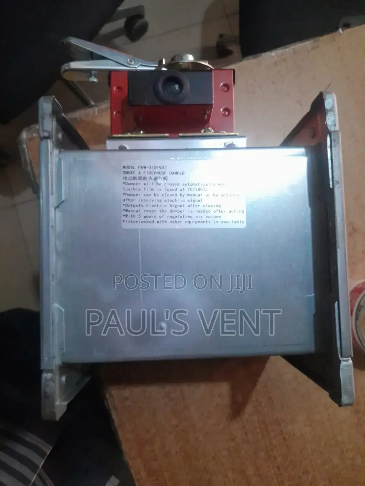 Motorized Fire Damper 200x200