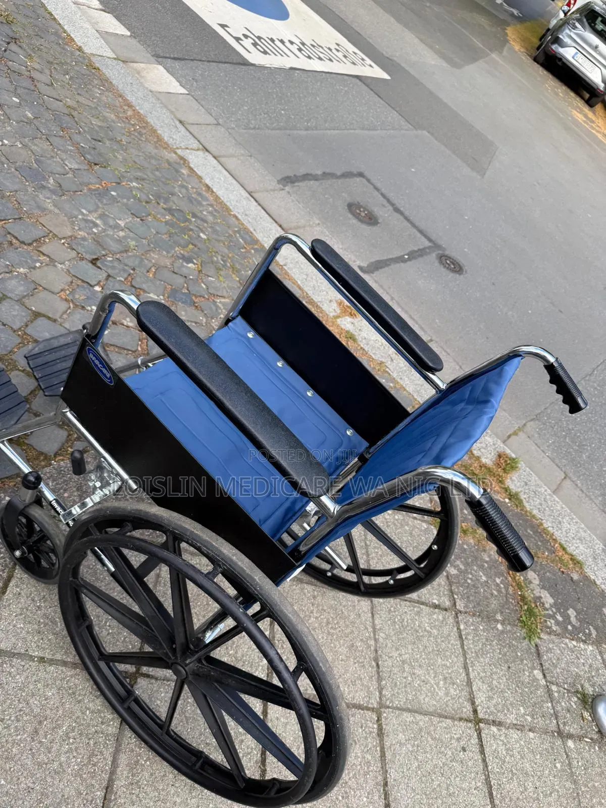 Invacare Blue Foldable Manual Wheelchair
