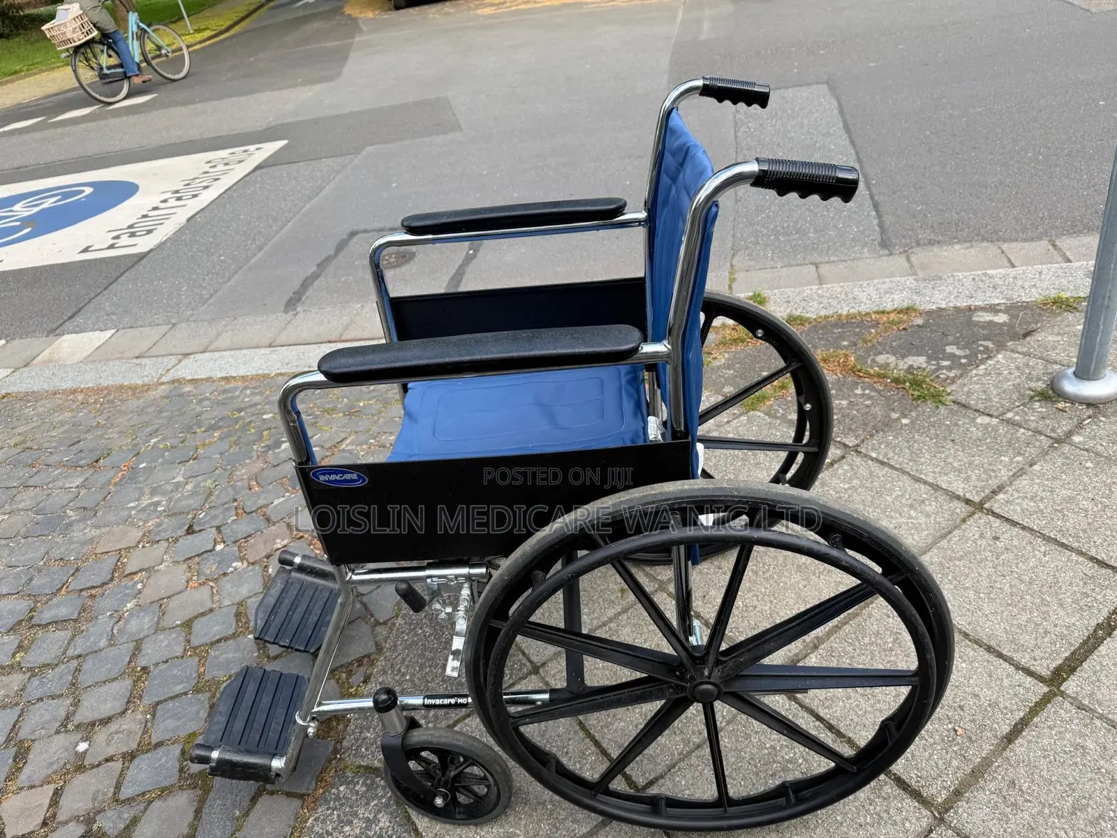 Invacare Blue Foldable Manual Wheelchair