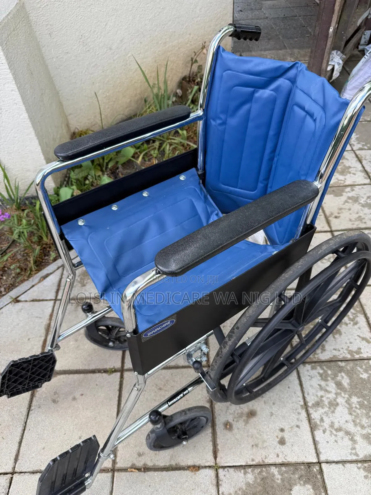 Invacare Blue Foldable Manual Wheelchair