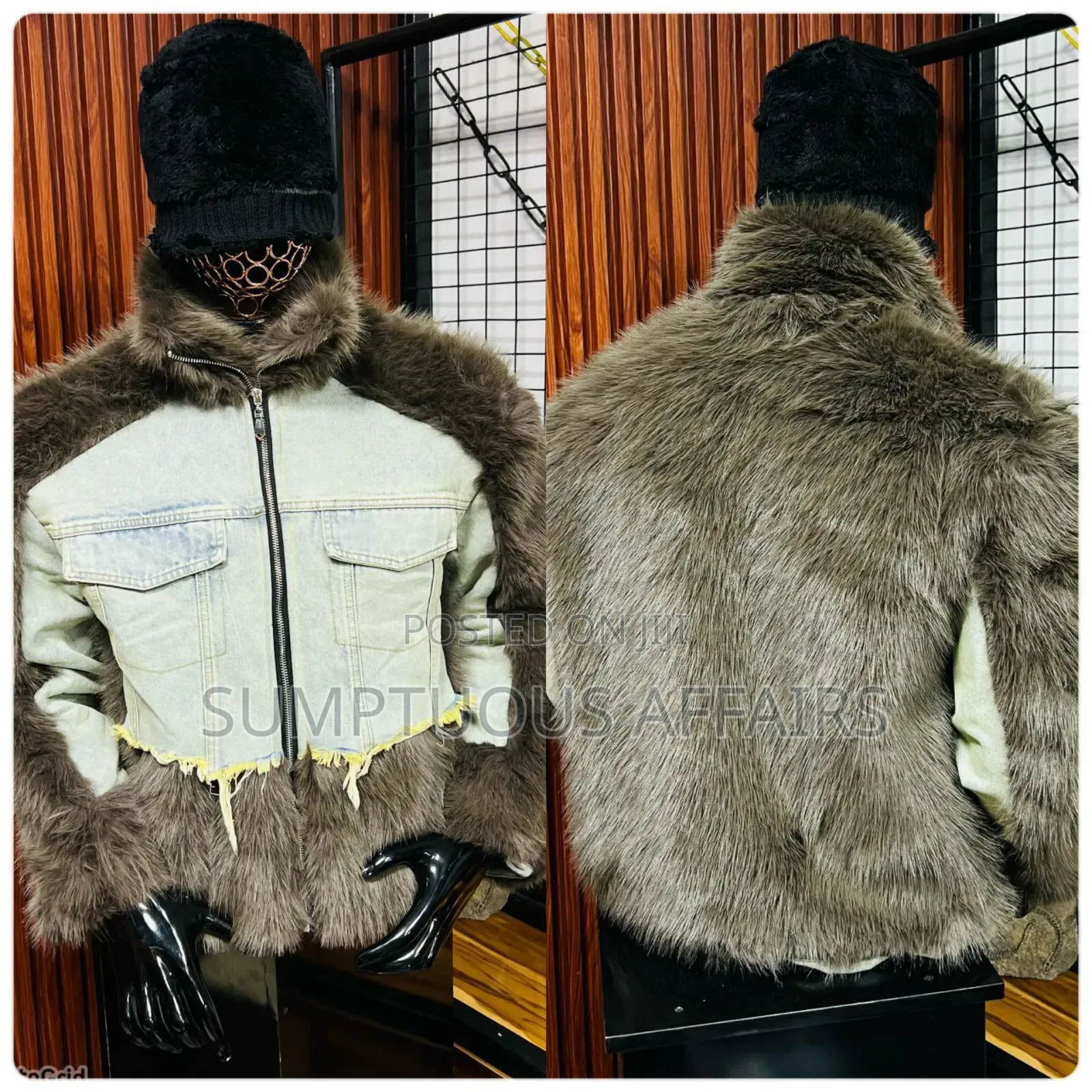 Luxury Mink on Denim Jacket