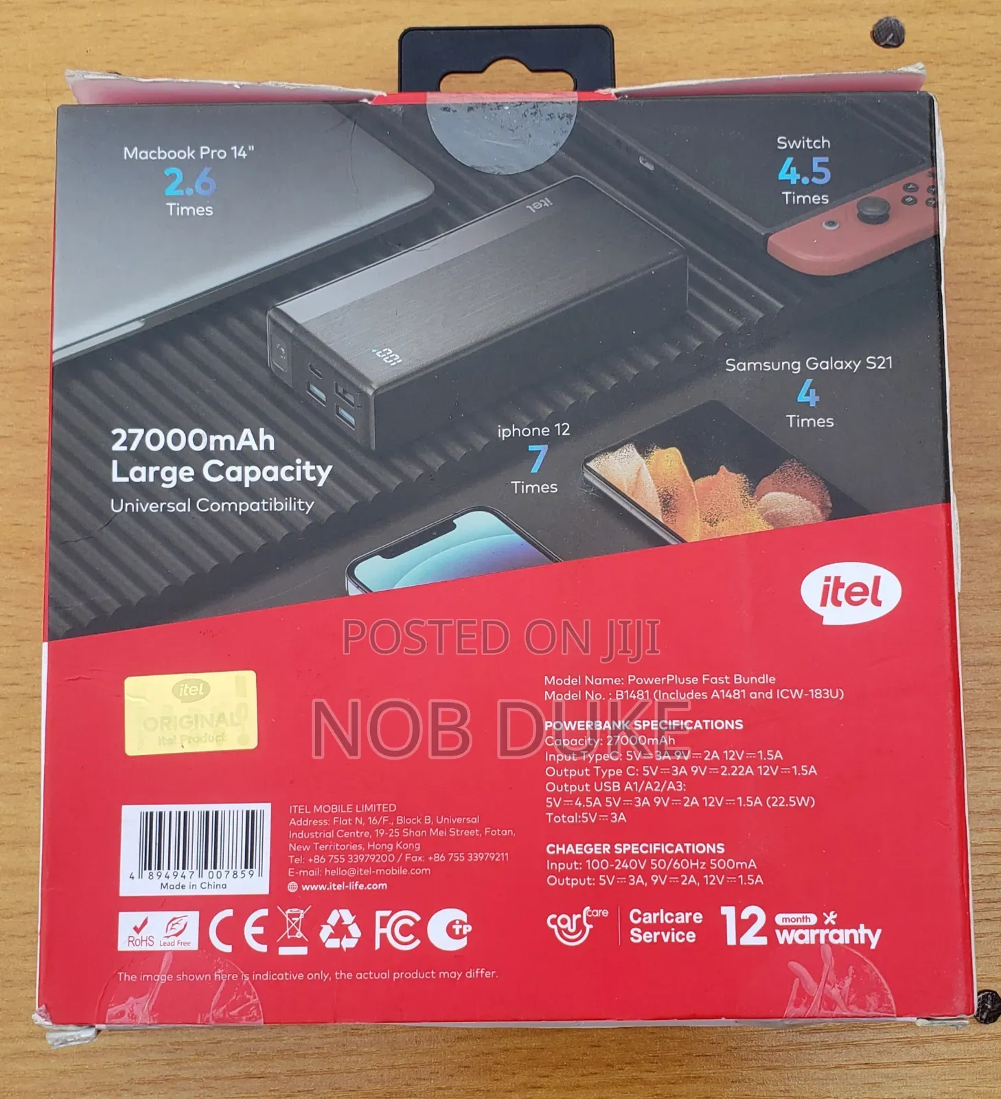 27000mah Itel Powerpluse Fast Bundle