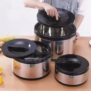 3pcs Thermal Lunch Box Stackable Snack Box Container Stainless Steel