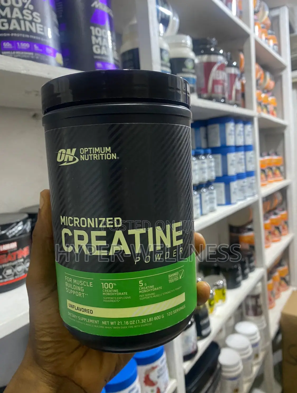 Optimum Nutrition Creatine Monohydrate 600g - 120 Servings