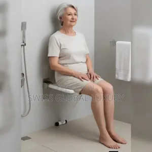 High Grade Bathroom Wall Shower Folding Stool.
