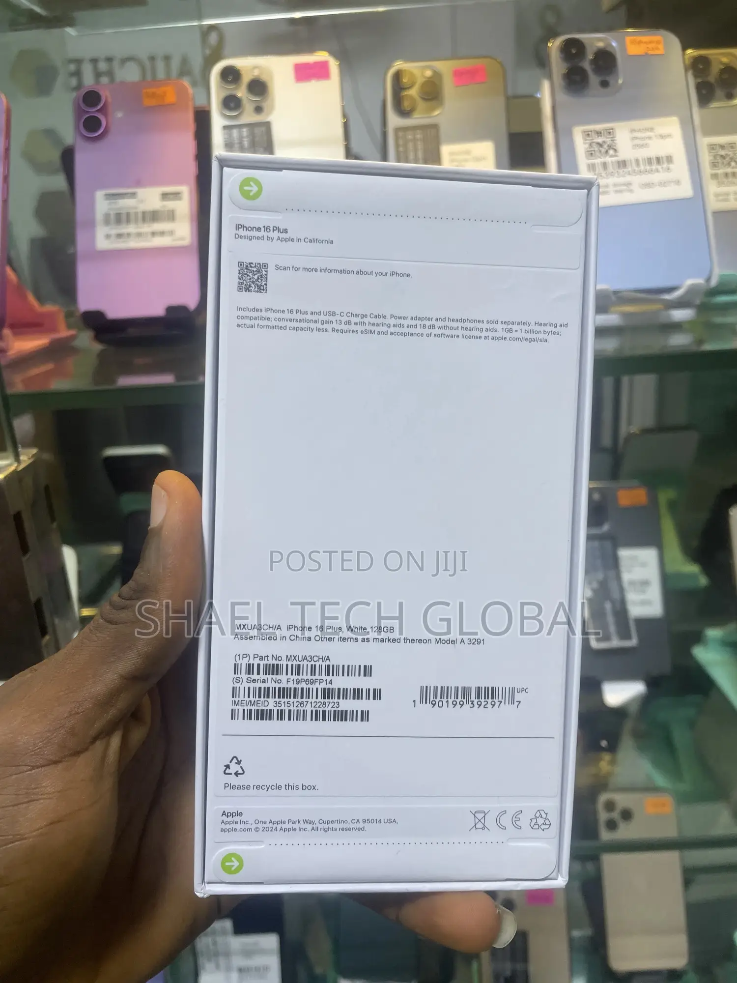 New Apple iPhone 16 Plus 128 GB White