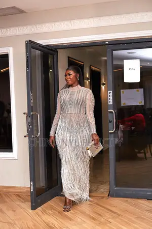 Jovani Beaded Fringe Dress