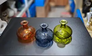 Transparent Glass Vase Available