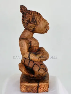 Yoruba Traditional Wood Sculpture "Yemoja"