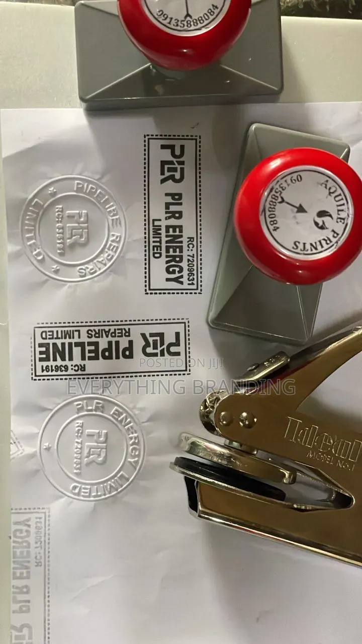 Custom Stamp Seal Rectangular Circle Pre-Ink