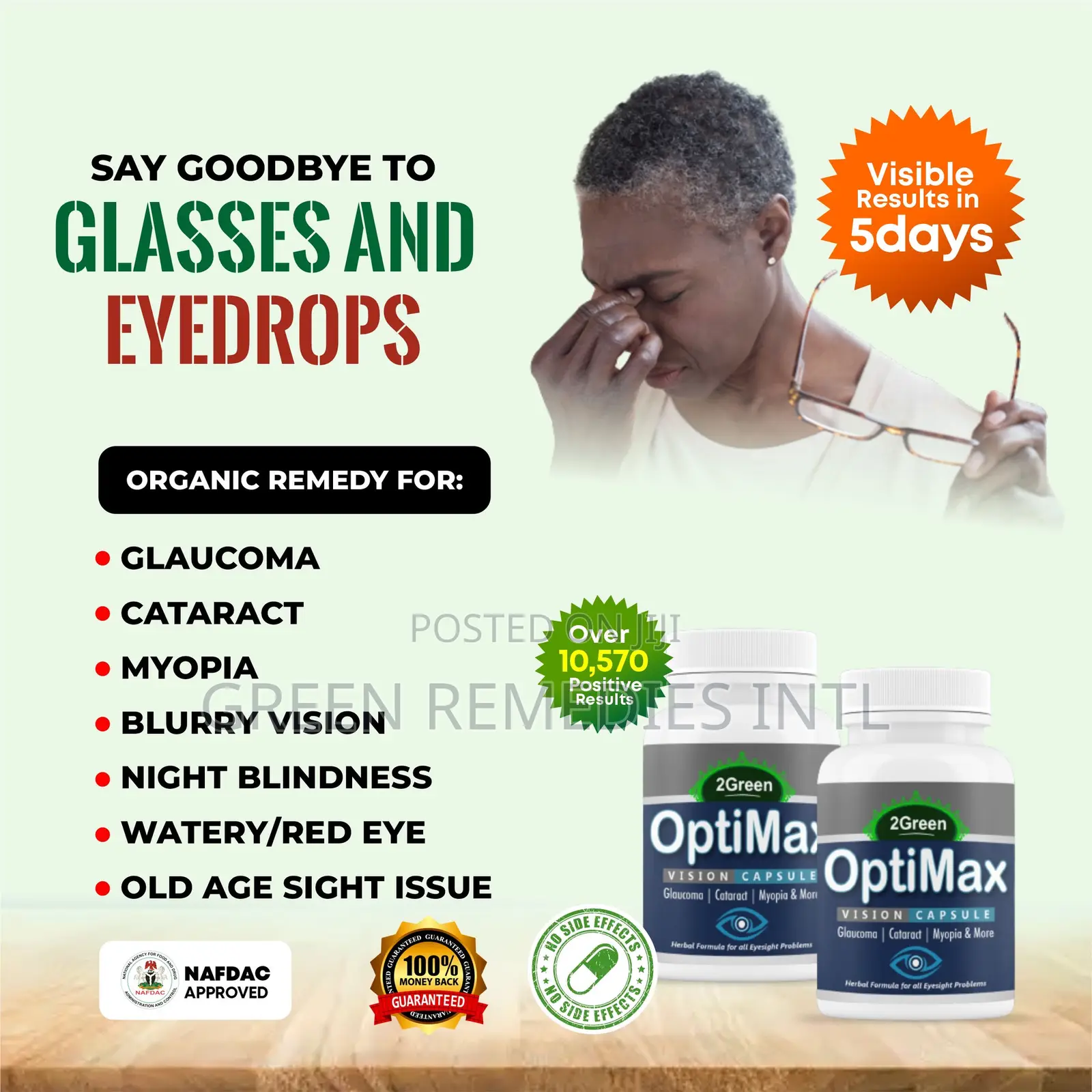 Eye Problem or Difficulty in Reading Get Optimax Vision Capsules
