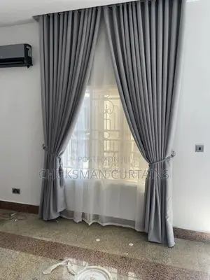 Light Ash Thick Curtain