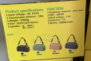 Ln-713bt Portable Home Theater Super Deep Bass Wireless 8000mah