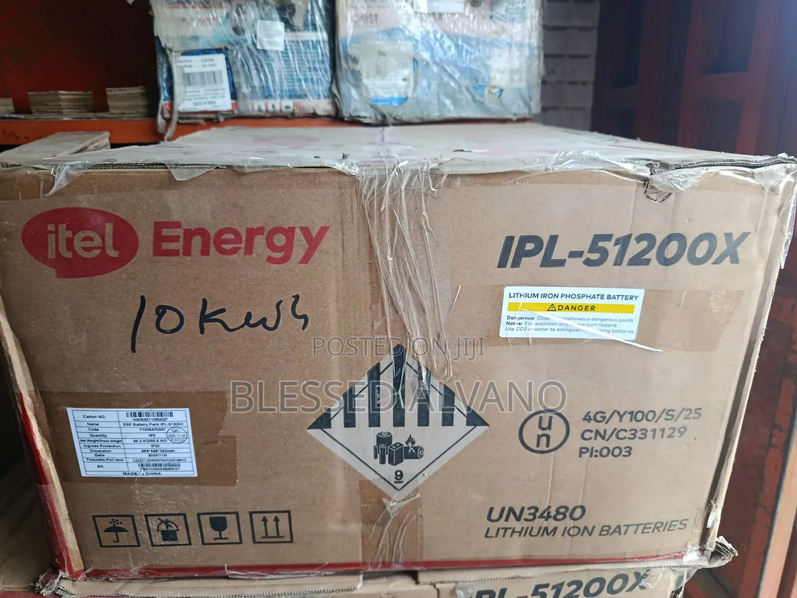 Itel Littium Battery 10kwh 48v