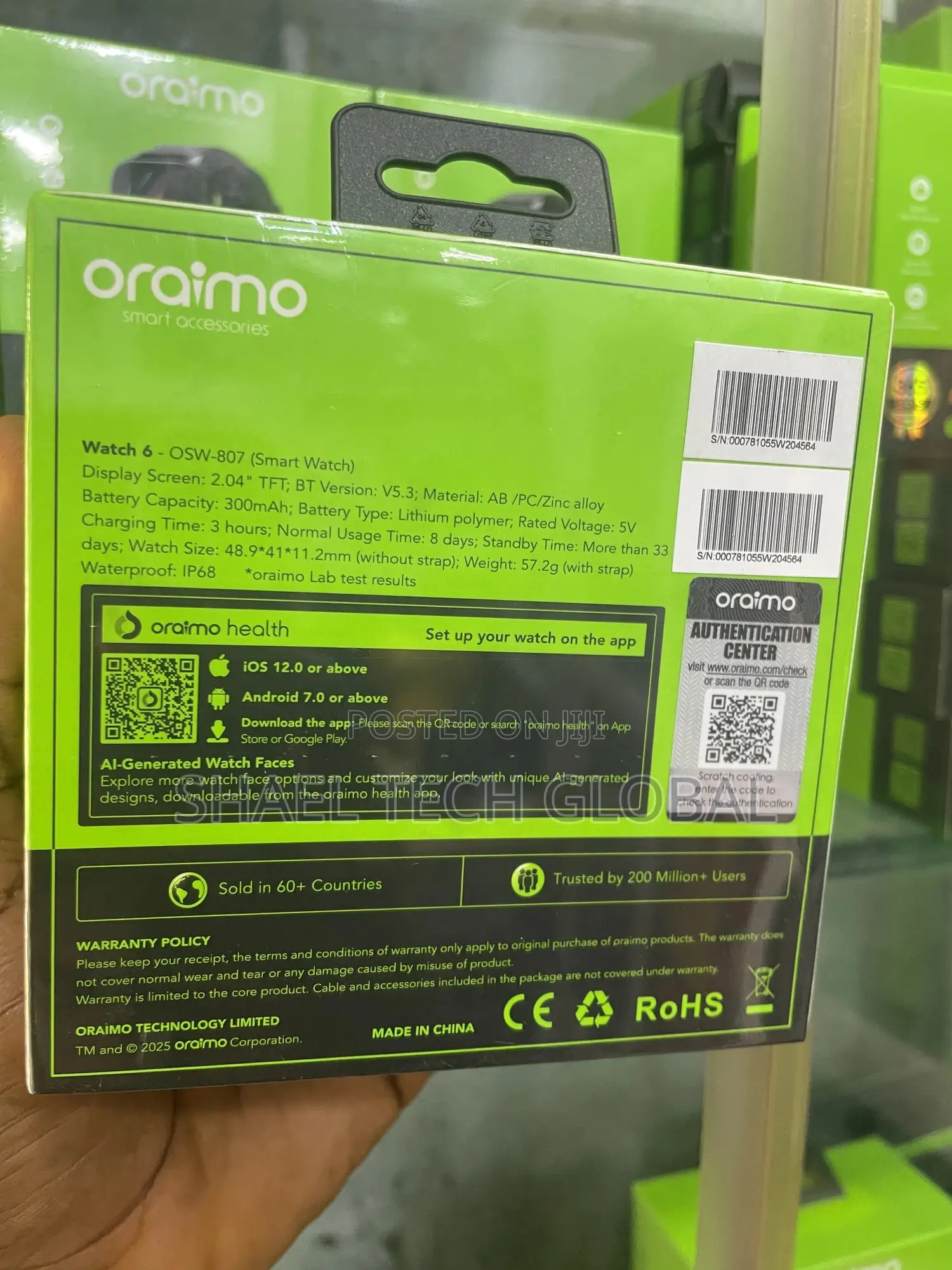 Oraimo Smartwatch 6 Osw 807
