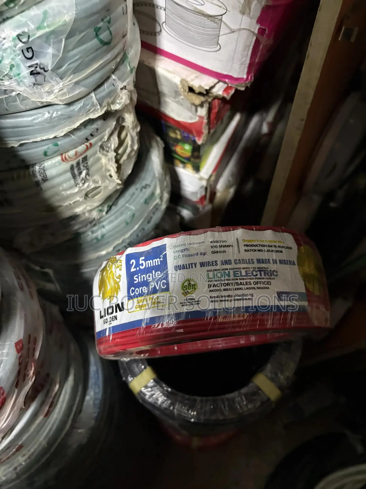 2.5mm Single Cable Nigeria