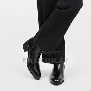 Leather Ankle Boots With Heel – Sleek Modern Dress Boots